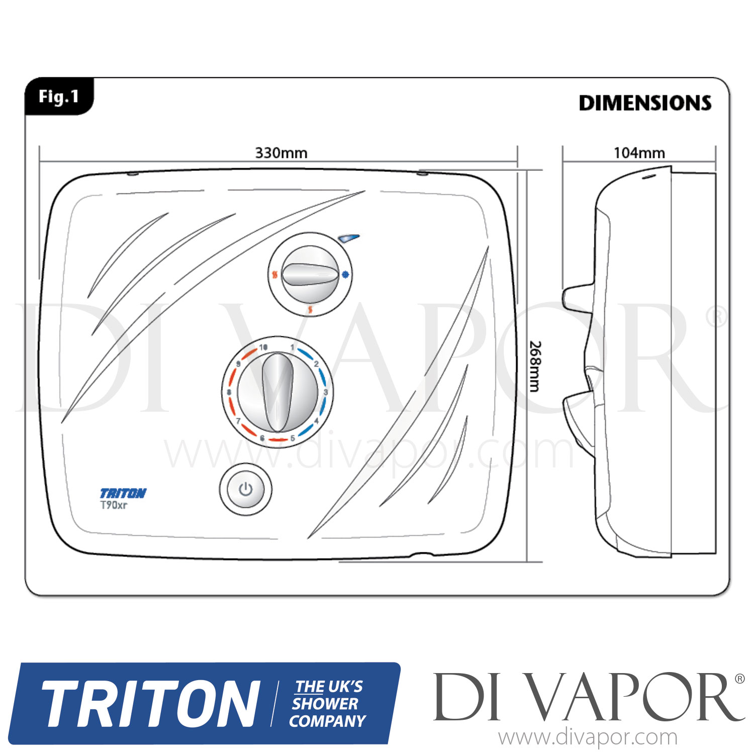 Triton T90xr Pumped Electric Shower Spare Parts TR DV 284